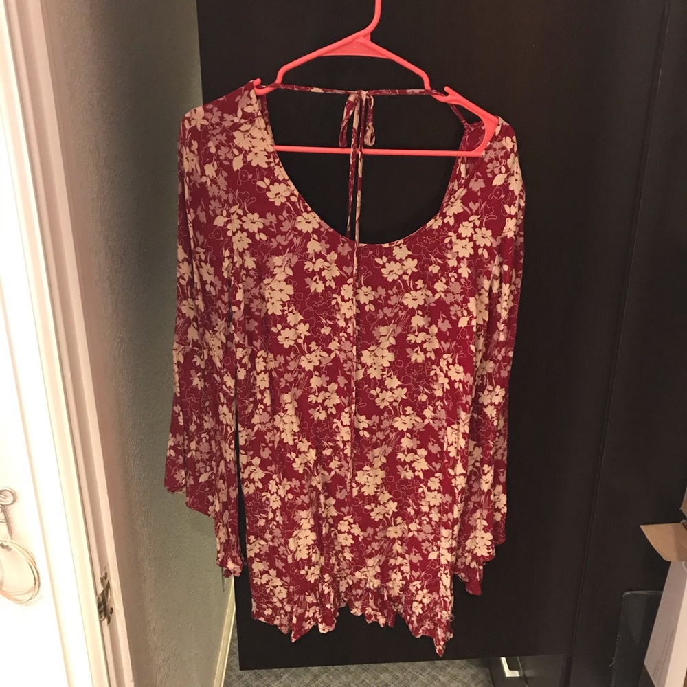 Red Floral Dress